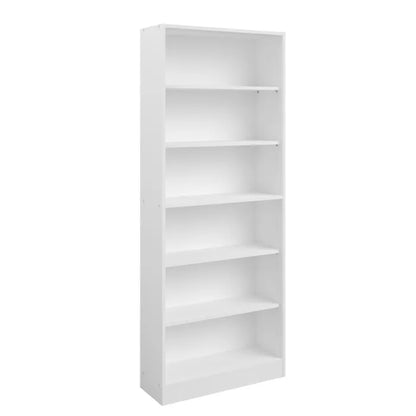 Bibliothèque 5 tablettes Blanc